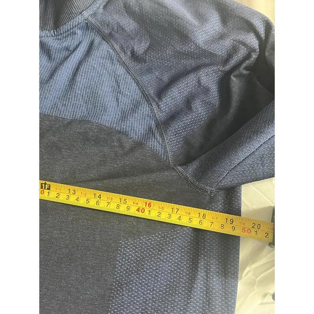 All in Motion Blue Quarter Zip Pullover Long Sleeve Shirt Large‎ Polyester - Picture 7 of 8